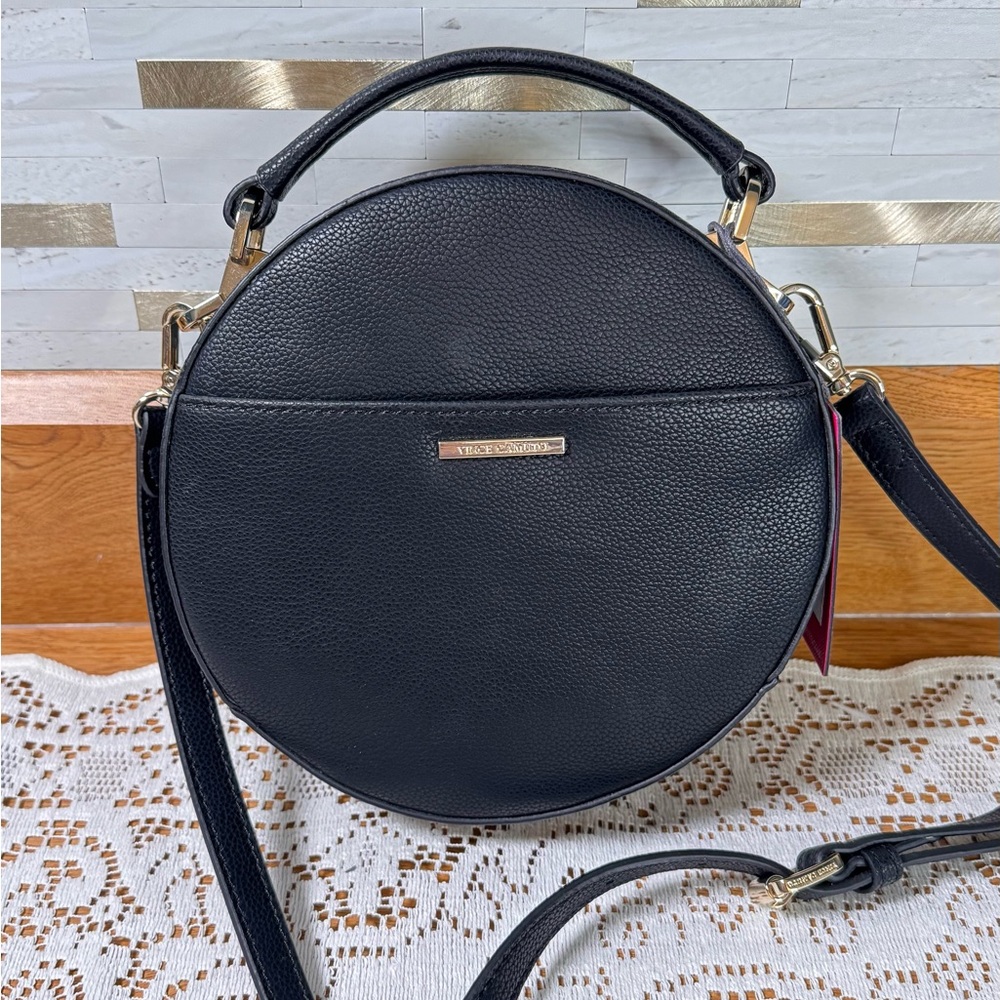 Vince Camuto Leather Chica Crossbody Bag- Black NWT